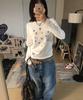 Ssobi Semi-Crop Kyooo Long Sleeve Tee