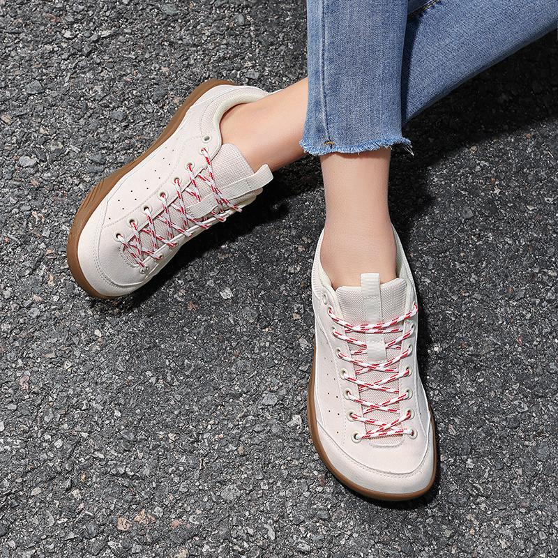 PU Leather Hiking Shoes Unisex Wide Toe Box Casual Sneakers Anti-slip Outdoor Trainers for Trekking Walking Plus Size 36-48