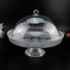Transparent Lidded Ceramic Food Display Plate