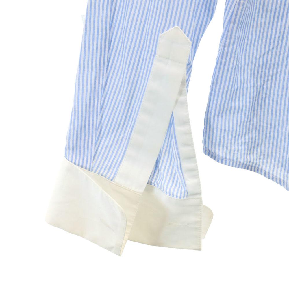 LOUIS VUITTON Made in France Long sleeve Cotton shirt 36 With ruffles Women Used