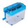 Manual Shredder Strip Cut Shredding Machine Desktop A6 Paper Cutting Tool for Office School Home Use Blue