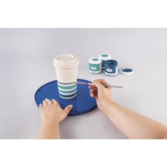 Plateau tournant - RAYHER - 28 cm - Couleur bleue - Usage régulier - Mixte