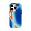 Fluid Waves Blue & Orange Phone Case for IPhone 17AIR 16E 16 15 14 13 12 11 17 Pro Max Plus Double-layer Back Cover