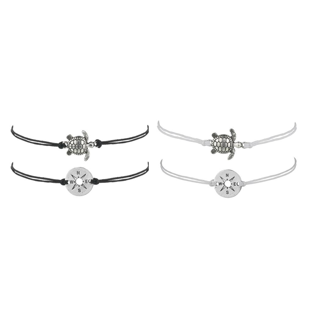 Woman Anklets Compass Adornment Delicate Fashion Tortoise Bracelet Jewelry Body Decor Accessory Foot for Dress Ornament