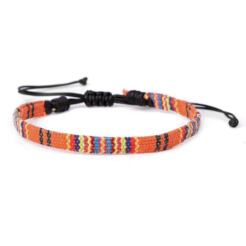 Bohemian Handmade Couple Bracelets Men Charms Weave Adjustable Bracelets for Women Friendship Summer Beach Surfing Boho Jewelry