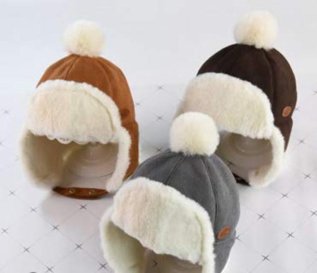 JIAHG Kids Flight Ages 6 Months 2 Years Warm Kids Hat with Ear Winter Cap for Girls and Sports Russian Khaki Cap, - Old, Flaps, Cute, Boys, Cap,