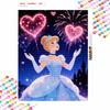 Disney Diamond Painting Set Full Drill 5D Cinderella Art Home Decor Creative Handicrafts Romantic Night