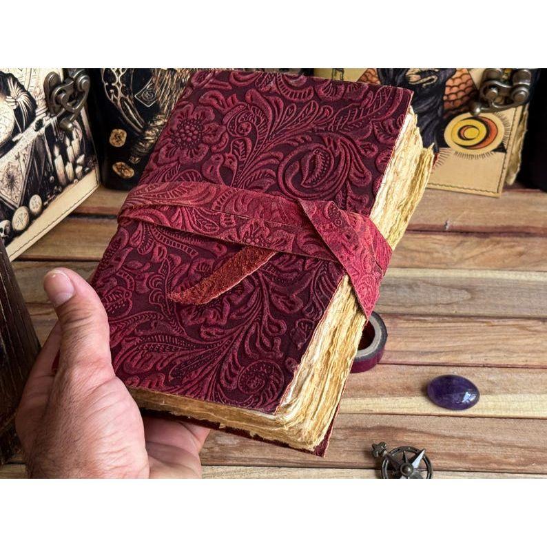 Leather Journal Genuine Leather Notebooks For Women - Beautiful Journal For Sketches Book Traveling Book Blank Spell Book