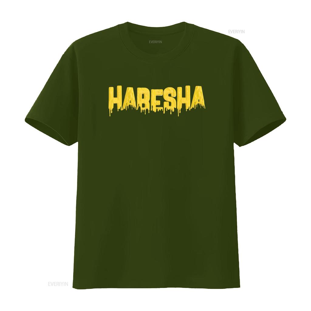 Rare Best Selling Habesha Eritrea Proud Ethiopia T Shirt USA Size S 4XL Vintage Washed Top For Everyday Wear Graphic Streetwear