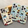 Handyhülle für iPhone 11 13 Hülle iPhone 12 14 15 16 Pro Max 12 Pro 15 Plus Leder lackiert wasserdicht sturzsicher und verschleißfest Cartoon