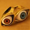 1 Stück Auge Vampir 1 Gotisch Übertrieben Punk Schmuck Braun Mode Schick Ringe Blau Stil Mode Heißes Geschenk Großhandel