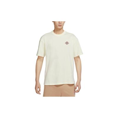 T Shirts Men's Beige Crew Neck Moderate Straight Fit FD0306-715