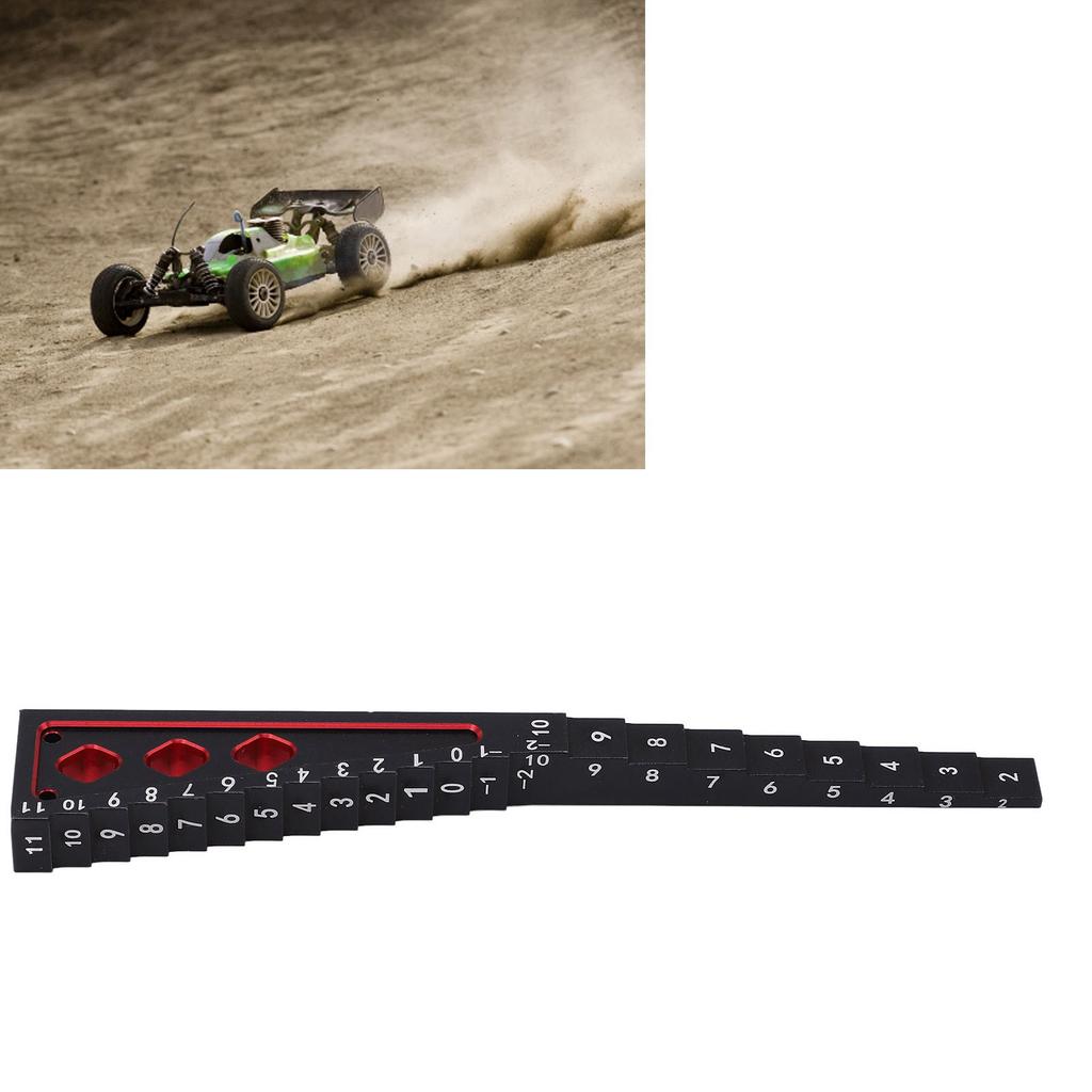 Ride Height Gauge Accurate Measurement Aluminum Alloy RC Height Measuring Ruler for 1Celsius8 1Celsius10 RC Car Chassis