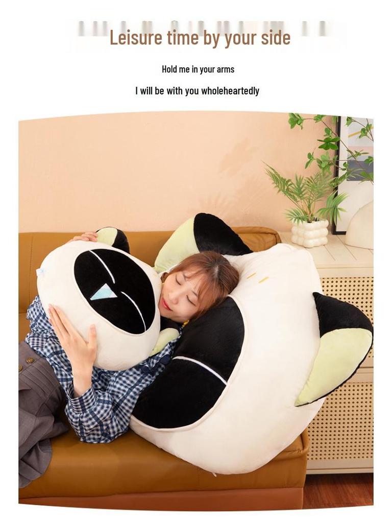 Cross-border Luo Xiaohei Plush Pillow Cushion and Office Backrest Doll Gift