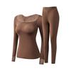 Tops and Pants Women Thermal Clothes Lace V Neck Warmth Long Pants Thermal Underwear  Undershirt