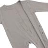 KISBINI Baby Long Sleeve with Footed Newborn Front Baby Ages Months Romper, Coverall, Cotton, Foots, Underwear, Opening, Gift, Gray/Yellow, 6-9