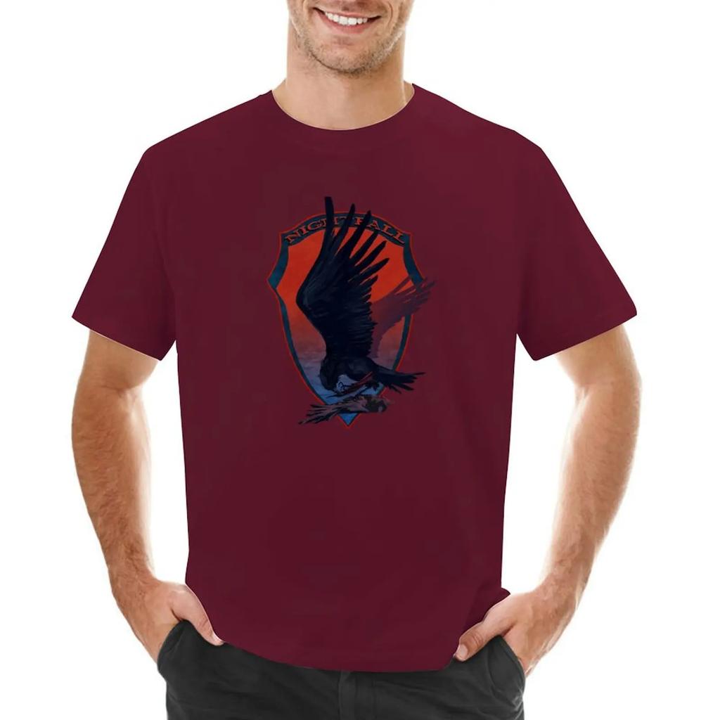 Nightfall Raven Emblem från Armored Core VI T-shirt kawaii kläder stora storlekar herr träningsskjortor