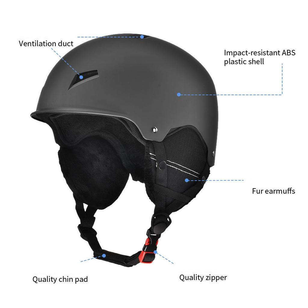 Ski Helmet for Women and Men Safety Snowboard Helmet with Shockproof ABS Hard Shell for Adults & Youth Lightweight Outdoor Skiing Snow Sport Helmet