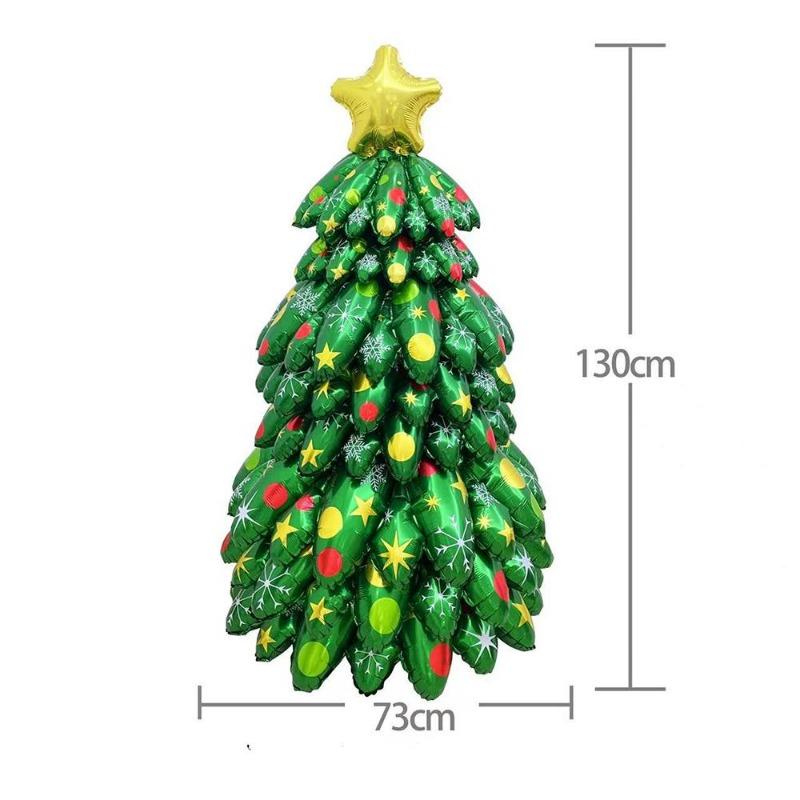 Large Vertical 3D Christmas Tree Decoration DIY Inflatable Splicing Balloons Christmas Tree Home New Year Christmas Decoration.
