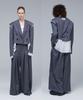 Mmam Chiffon Layered Crop Origami Blazer