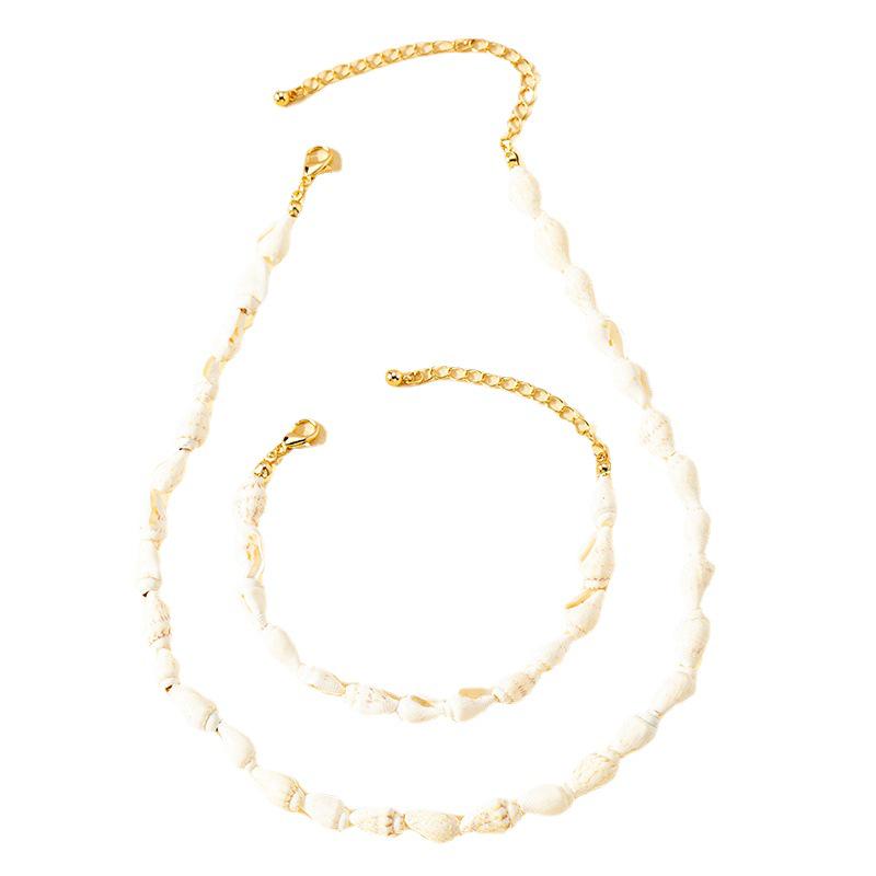 European and American Shell Fashion Simple White Choker Necklace