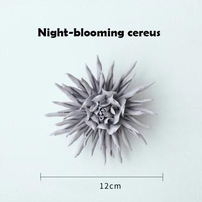 Modern Ceramic Lily Flower Wall Hanging Crafts Home Livingroom TV Background Wall Mural Decoration Hotel Store Wall Ornaments