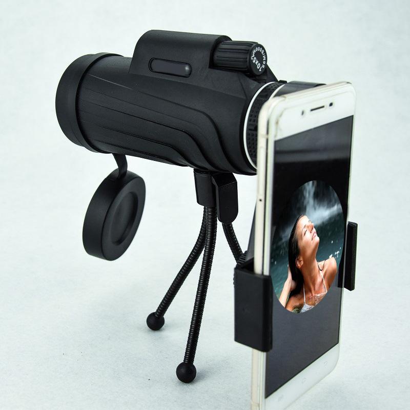 Nové přenosné monokulární brýle pro mobilní telefon s vysokým rozlišením pro vidění při nízkém osvětlení a v noci.