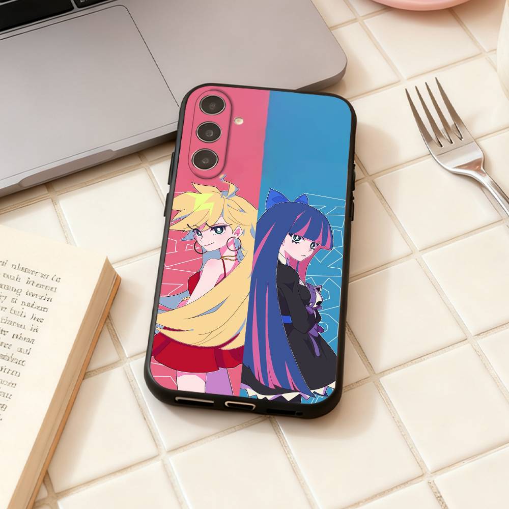 Panty and Stocking With Garterbelt phone Case For Samsung Galaxy A73,A72,A71,A70,A53,A52,A51,Others Soft Black Shell