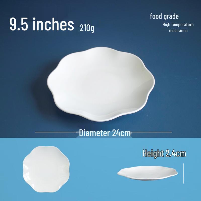

White Melamine Dinner Plate