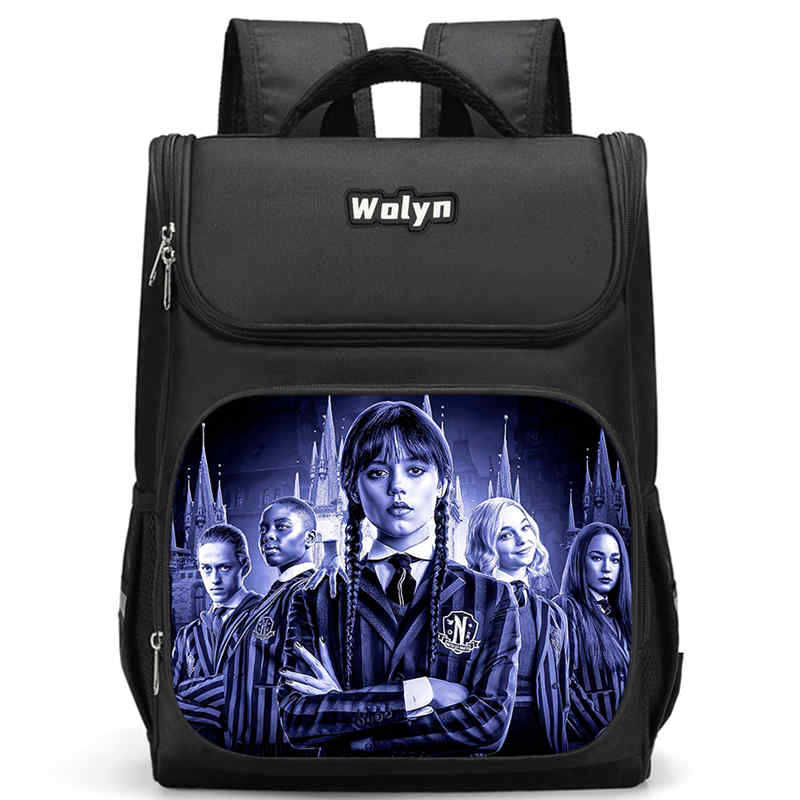 Wednesday High Definition Printing High Value Oxford Leisure Burden Reduction Large Capacity Schoolbag small (grades 1-2)
