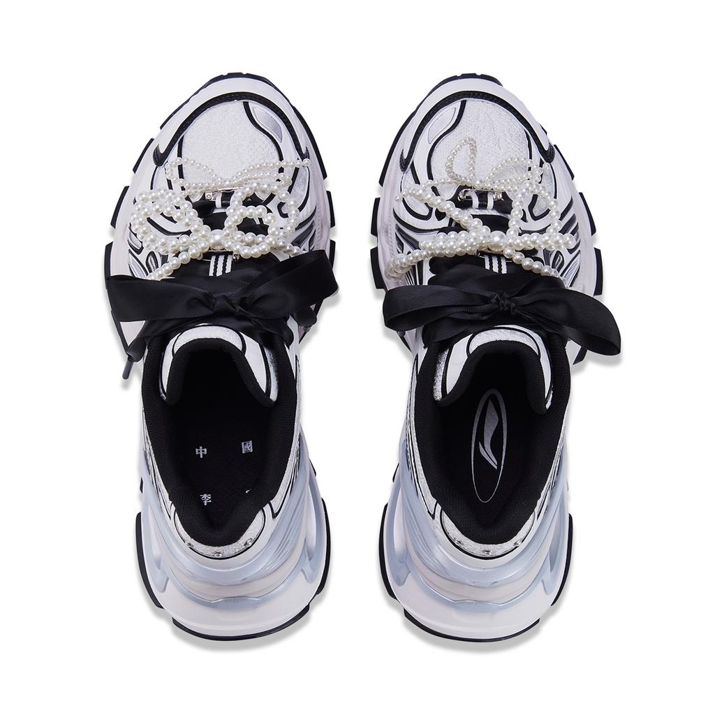 Li Ning Furious Rider BOW Abrasion Resistant Support Low top Casual Shoes Women's White AZGU008-8