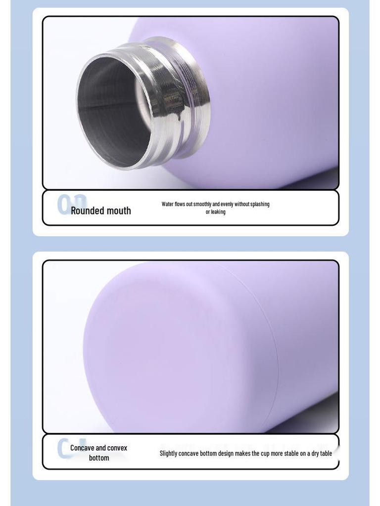 Minimalist 304 Stainless Steel Insulated Water Bottle for Outdoor Cycling