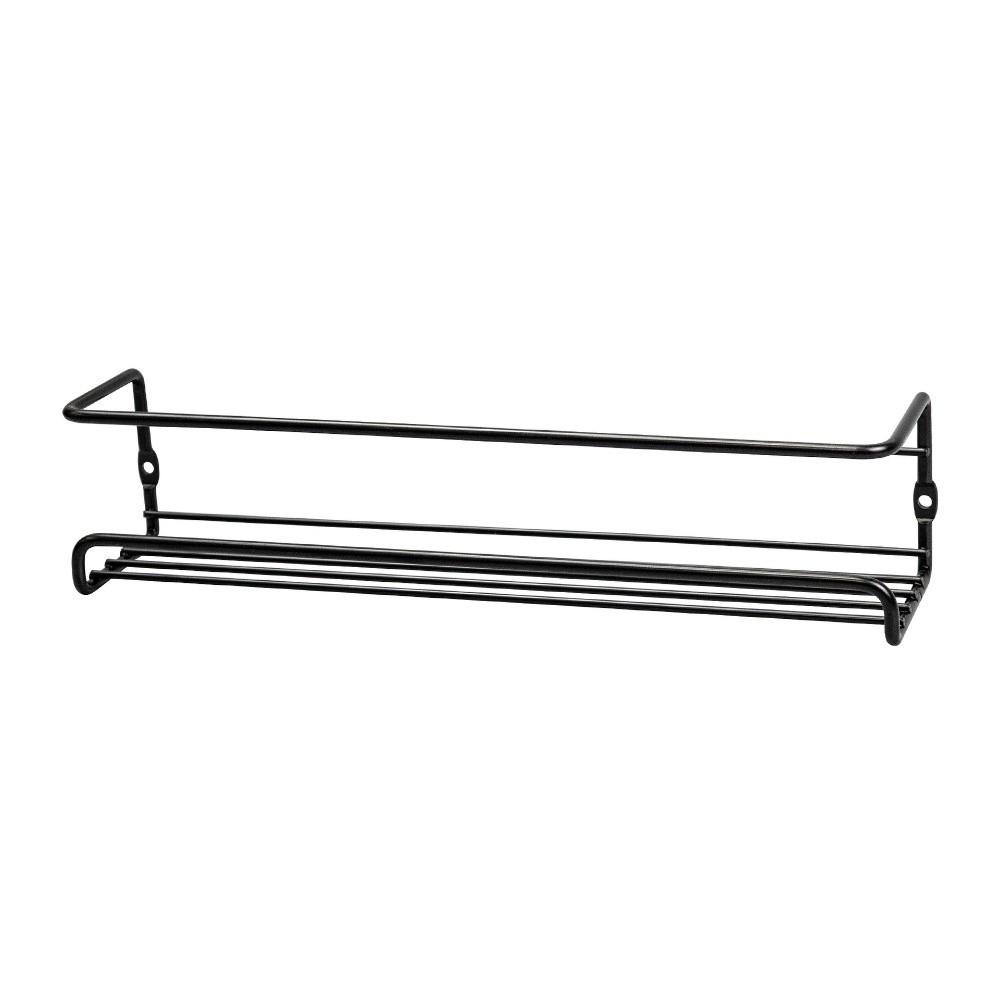 Single Layer Wall-Mounted Seasoning Shelf Carbon Steel Hanging Racks  Restaurant