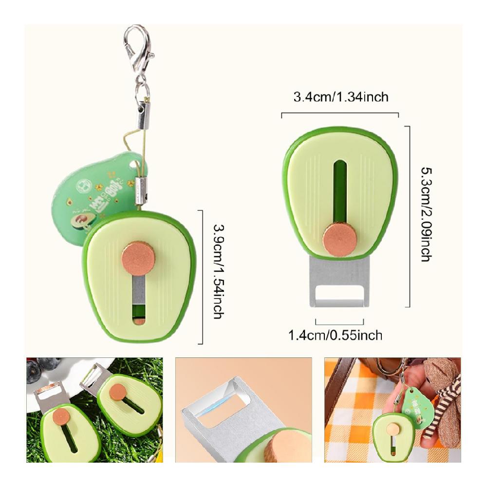 Avocado shaped fruit and vegetable peeler - stainless steel blade, portable keychain, suitable for apples, cucumbers, potatoes,