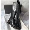 Women's Knee-high Boots High Quality Soft Leather Boots Temperament Slim Long Booties Side Zipper Women's High Boots Botas Mujer