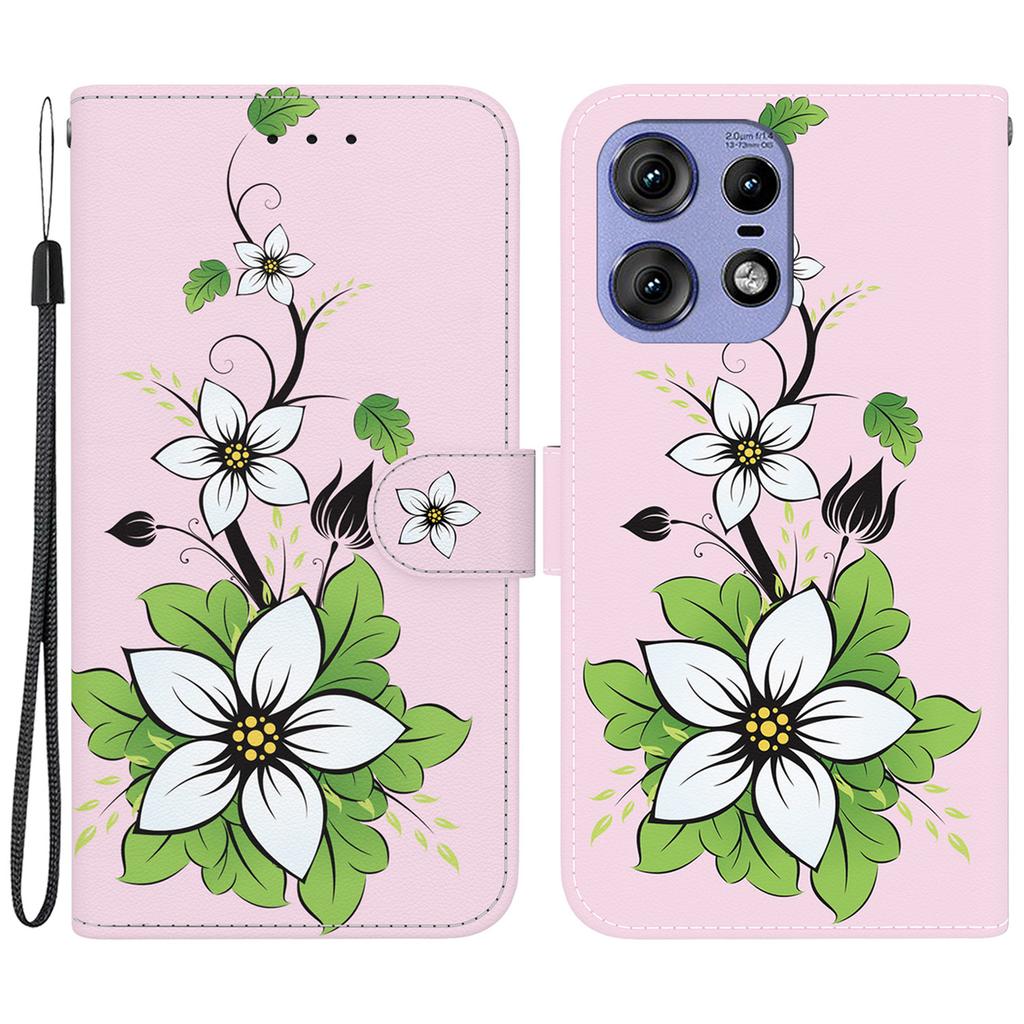 For Motorola Edge 50 5G/Edge 50 Pro 5G Case Wallet Stand Pattern Printing Leather Cover
