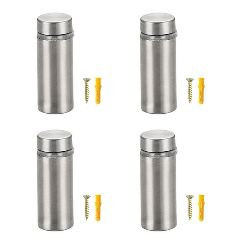 4pcs Sturdy Stainless Steel Mirror Anchors Suitable for Various Thicknesses