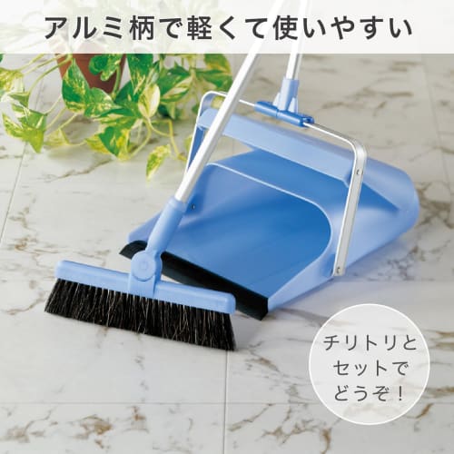 TERAMOTO BM-2 Broom 26 (Telescopic Handle) Aqua Blue 26cm