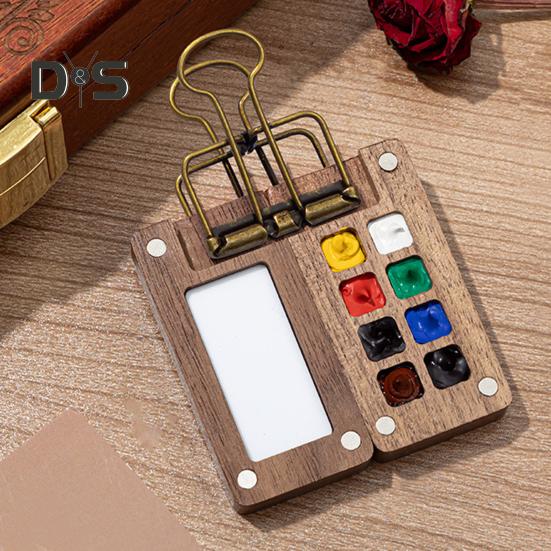 Travel Watercolor Set Pocket Mini Watercolor Paints Set Watercolor Painting Kit with Binder Clip Palette for Painting Party DIY Art Painting