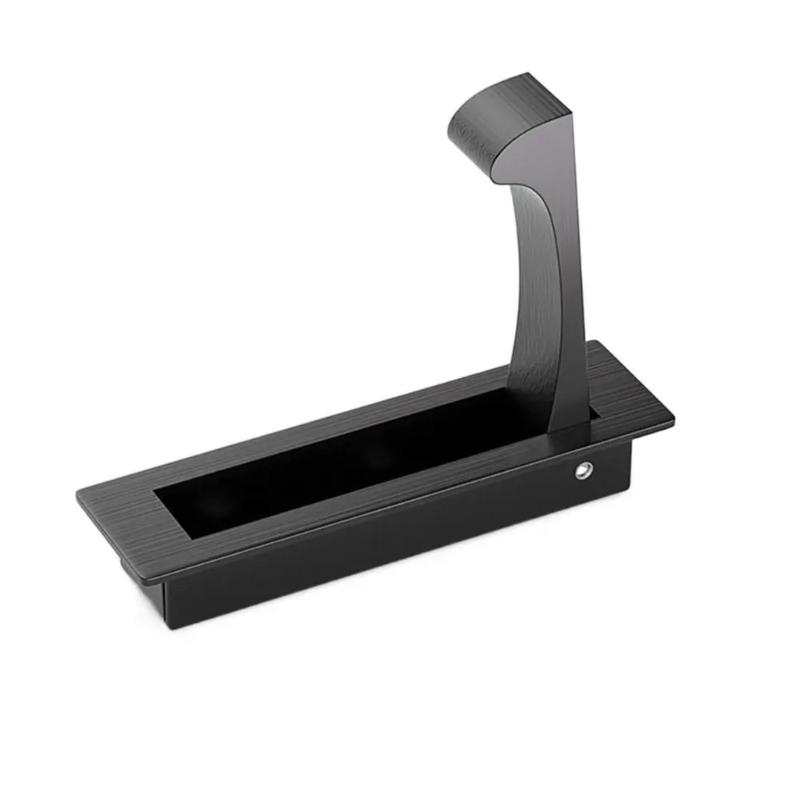 Recessed Cabinet Door Pull Handle Flush Mount Drawer Handle Kitchen Cupboard Sliding Door Handles Furniture Hardware