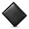 [ATIANNI] Men's Bi-fold Wallet, Genuine Leather, RFID Skimming Prevention, Large Capacity Coin Purse, Slim and Compact, with SD/SIM Card Storage