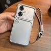 Luxury Big Window Phone Case with Lanyard for OPPO Reno11 F 5G Premium Textured Casing