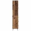 2 Piece Cabinet Set Reclaimed Wood Look 13.6  x 13.6  x 35.4  (W x D x H) Particleboard