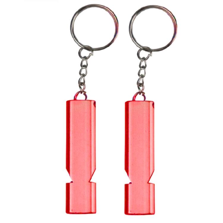 Double Tube Survival Equipment Aluminum Alloy Whistle for Survival Lifesaving