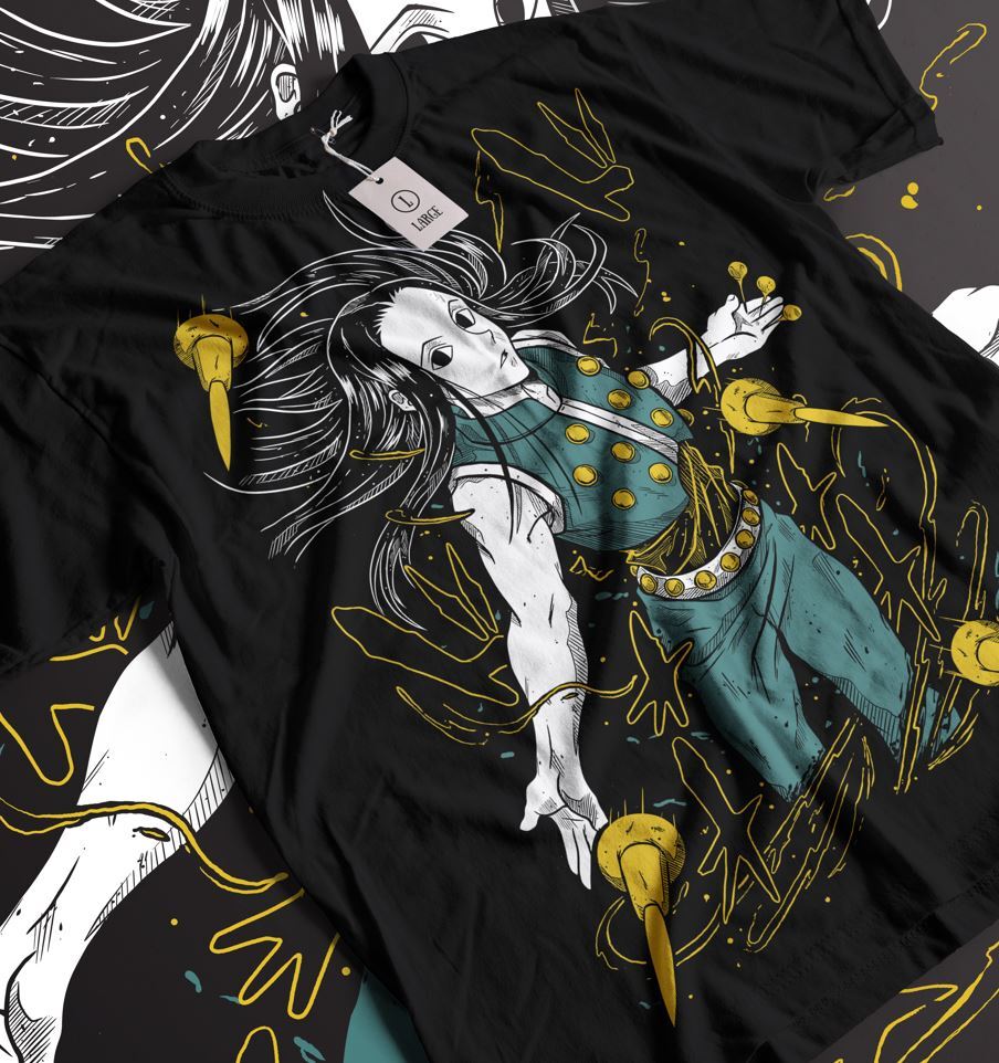 Illumi Zoldyck T-shirt Chef Hunter X Hunter Zoldyck Family Anime Shirt All Size