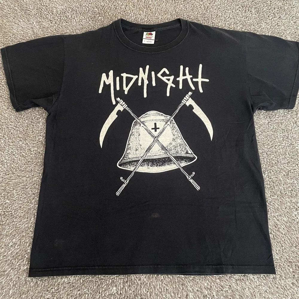 Unisex Short Sleeve Crew Neck Cotton T Shirt Midnight Complete And Total Midnight XXXL