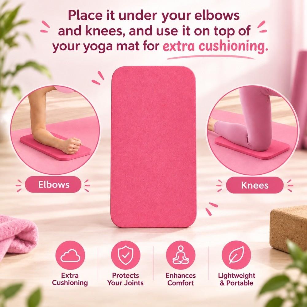 13.4*6.7in Small Planks Workout & Knee Pad TPE Exercise Mat Premium Cushion Pad Home Gym Use