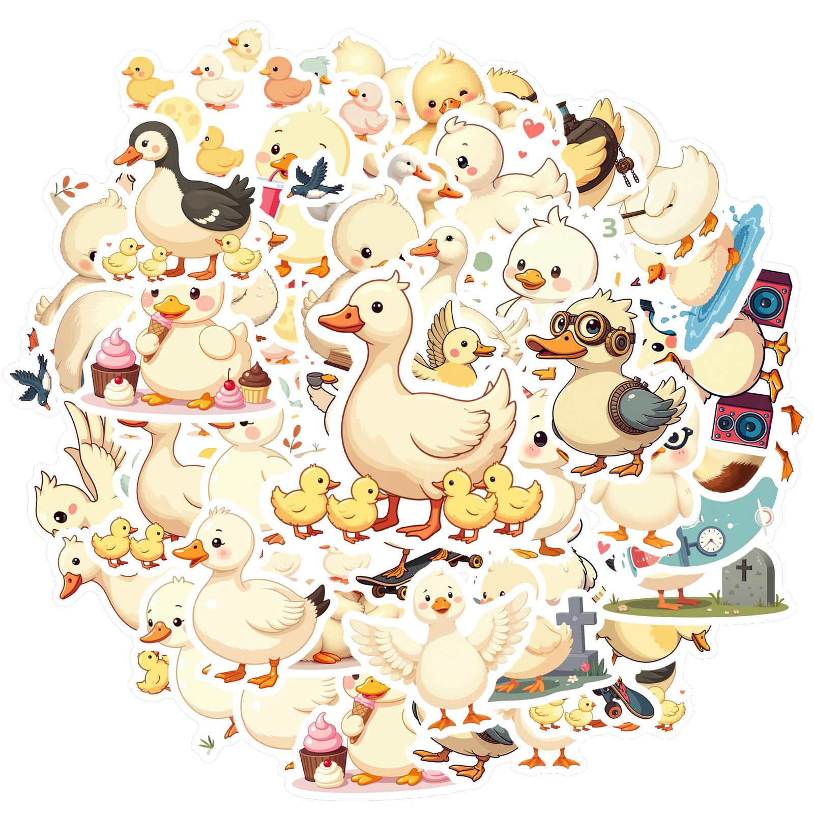 

35pcs-150pcs Cute Stickers Cartoon Animal Stickers Stationery Stickers For Suitcase Fridge Phone Luggage Laptop Guitar Car DIY