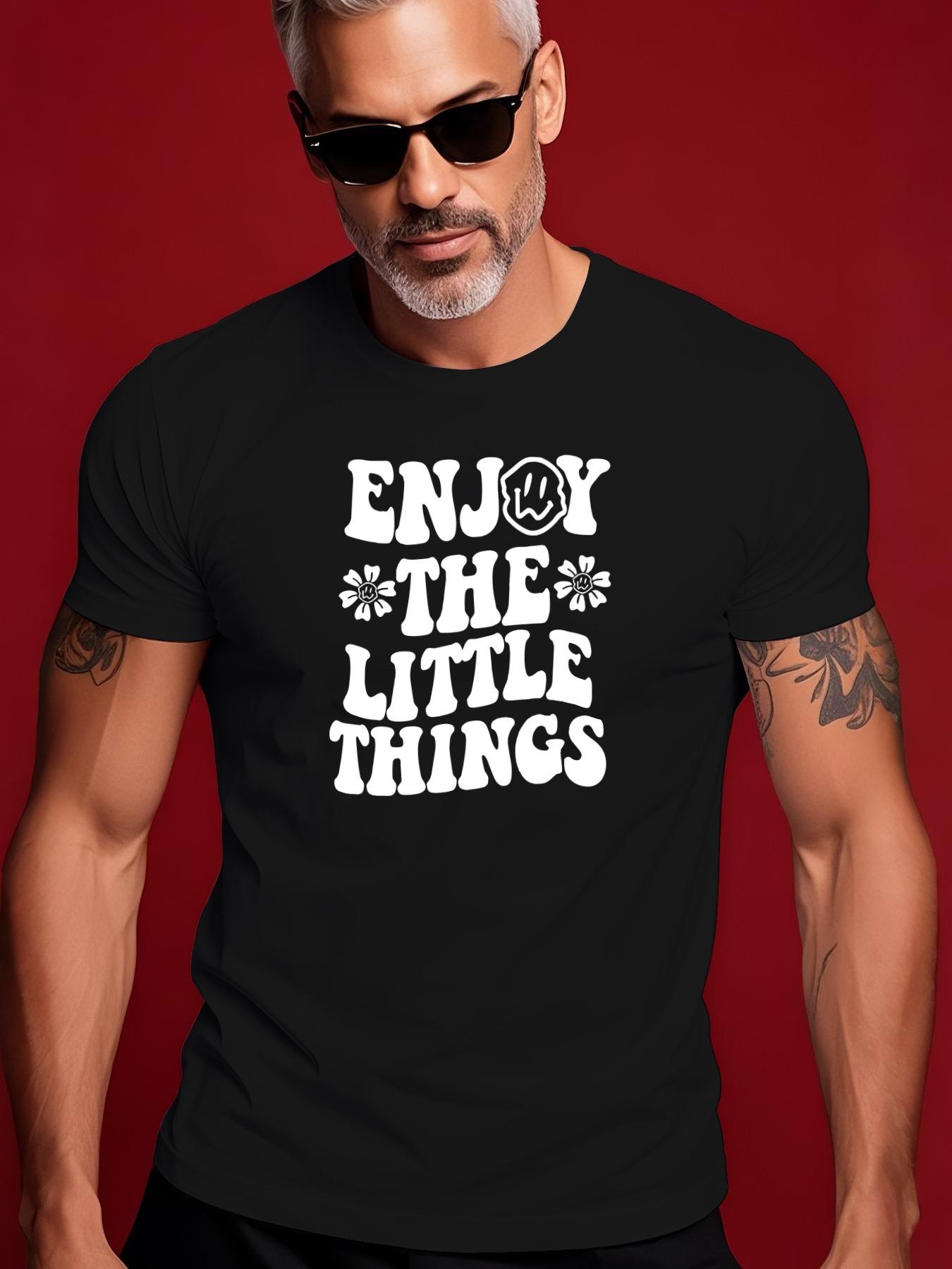 Yellow Enjoy the Little Things Graphic Tshirt - Casual ... S