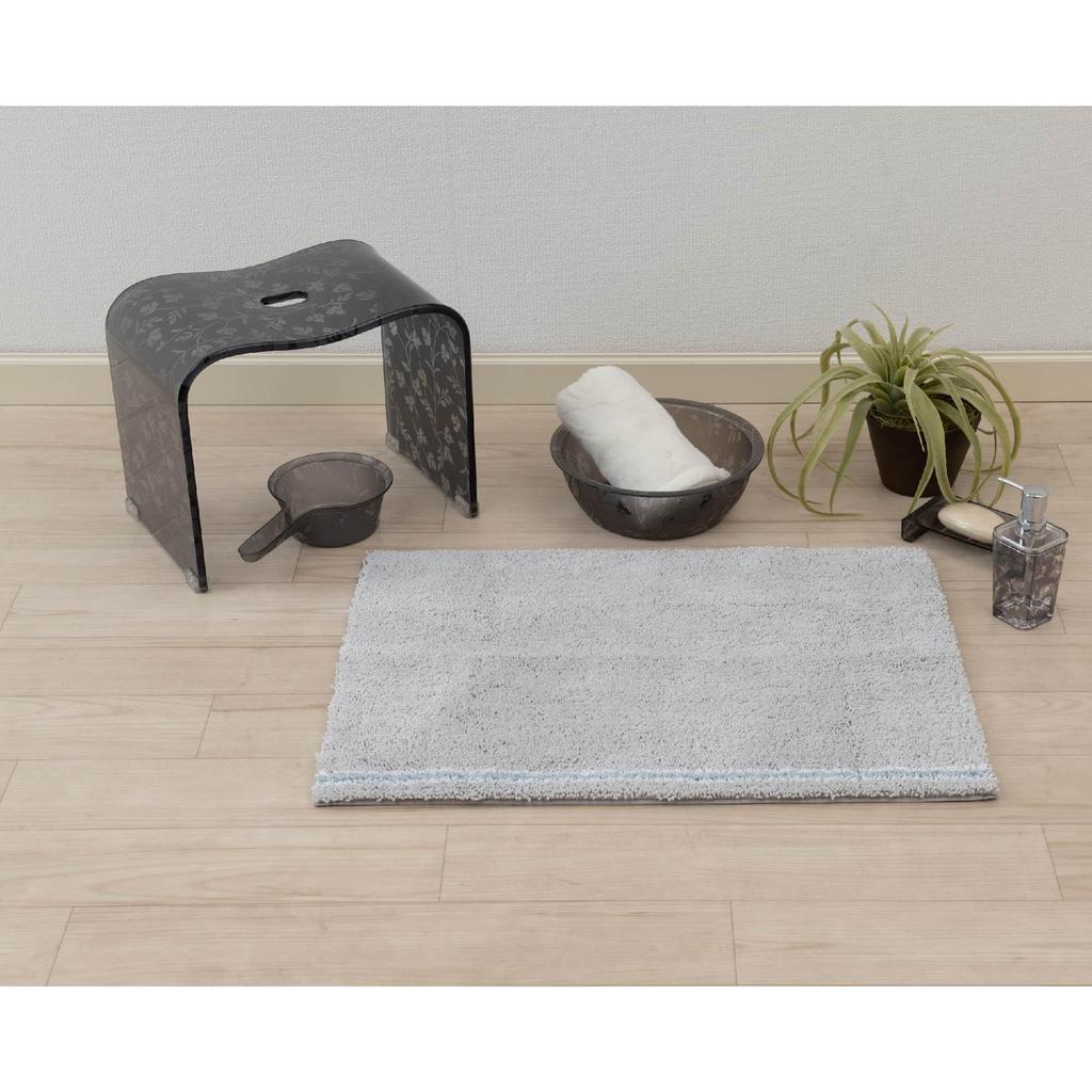 Senko SDS Tornado R Bath 35 x 50 Comfortable Product Number 16483 Mat, Approx. cm, Gray, Absorbent, Quick-Drying, Antibacterial, Odor-Resistant,